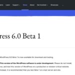 WordPress 6.0 β1